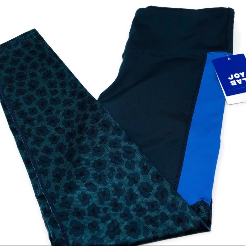 NWT Joylab Animal Print ColorBlock Leggings Medium - Picture 2 of 8